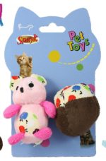 ARDILLA + BELLOTA CATNIP 8cms. 2 PIEZAS