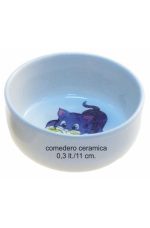 COMEDERO CERAMICA GATITOS  0,3 LT. / 11cm. - Imagen 2