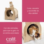 Cueva refugio rascador para gatos Catit Vesper Minou - Imagen 3