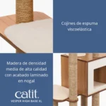Árbol rascador para gatos Catit Vesper High Base XL - Imagen 4