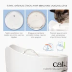 Combo de fuente y comedero para gatos Catit PIXI - Imagen 12