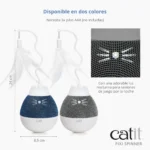 Dispensador se snacks y juguete con pluma para gatos Catit PIXI Spinner - Imagen 7