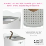 Arenero para gatos con entrada superior Catit PIXI - Imagen 3