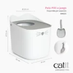 Arenero para gatos con entrada superior Catit PIXI - Imagen 7