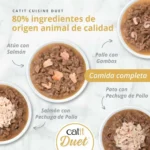 Dúo de carne con toppings para gatos Catit Cuisine Duet - Imagen 4
