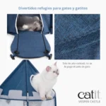 Castillo de juego plegable para gatos Catit Vesper Castle - Imagen 4