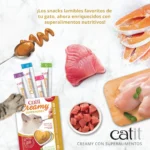 Snack cremoso para gatos Catit Creamy con Superalimentos - Imagen 2