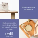 Árbol rascador para gatos Catit Vesper Doble - Imagen 5