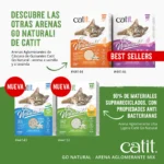 Arena Aglomerante Mix para Muchos Gatos Catit Go Natural - Imagen 6