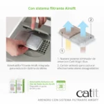 Arenero cerrado para gatos con control de olores Catit Airsift - Imagen 5