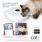 Comedero Inteligente 6 Raciones con Bandeja de Acero Inoxidable Catit PIXI - Imagen 4