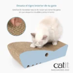 Rascador de cartón 2-en-1 con forma de animales Catit Zoo - Imagen 8