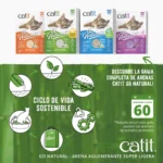 Arena Aglomerante Ultraligera para Gatos de Bambú Catit Go Natural - Imagen 7