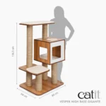 Árbol rascador para gatos de razas grandes Catit Vesper High Base Gigante - Imagen 6
