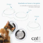 Plato para gatos Catit PIXI - Imagen 5