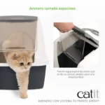 Arenero cerrado para gatos con control de olores Catit Airsift - Imagen 3