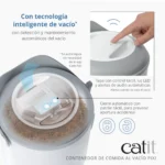 Contenedor de Comida de gatos al Vacío Catit PIXI - Imagen 4